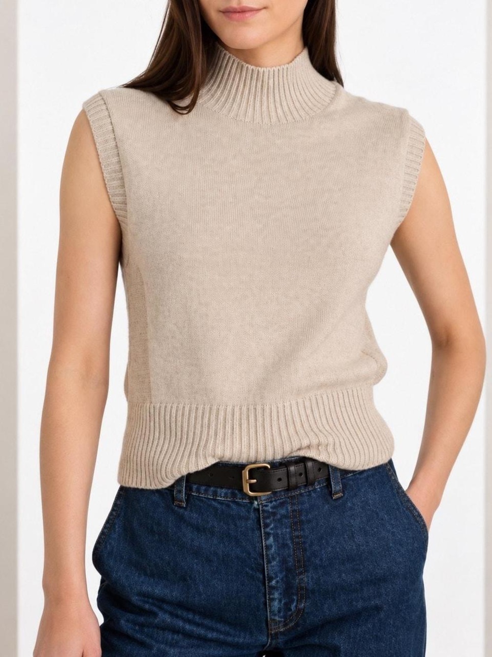 Alex mill mockneck sweater vest